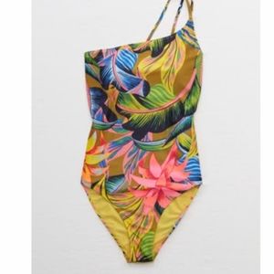 Aerie one shoulder one piece swimsuit